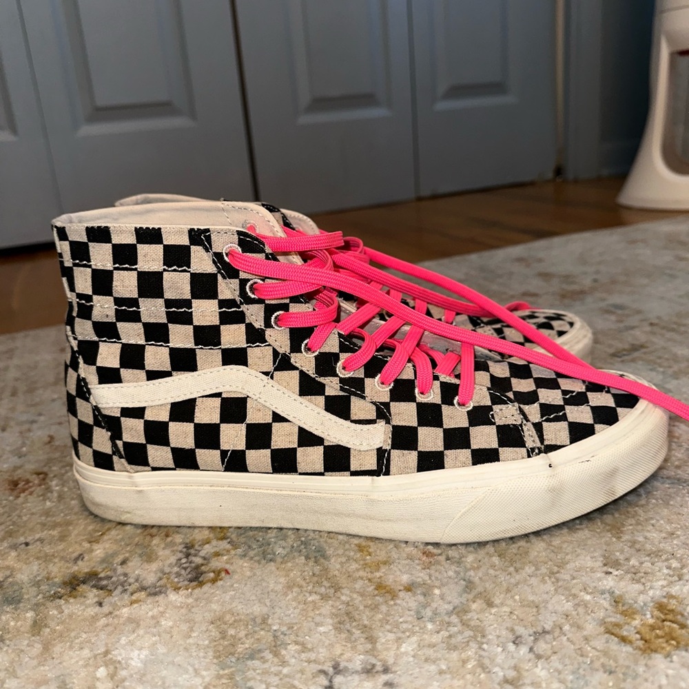 Vans checkered sk8 hi